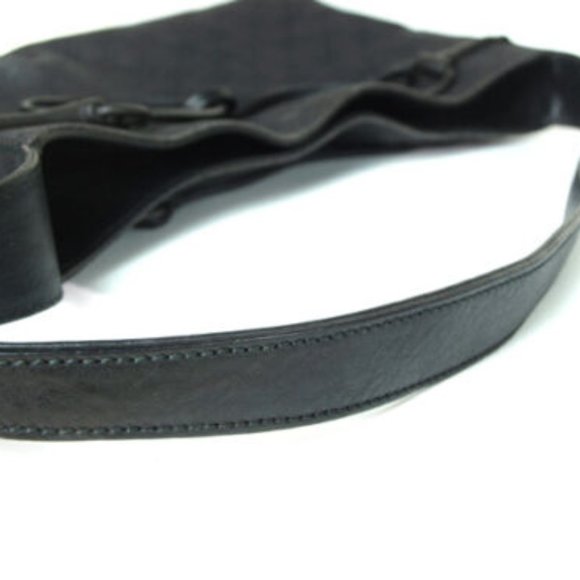 GUCCI GG Pattern Canvas Leather Dark Gray Tote bag Shoulder bag - Picture 7 of 9